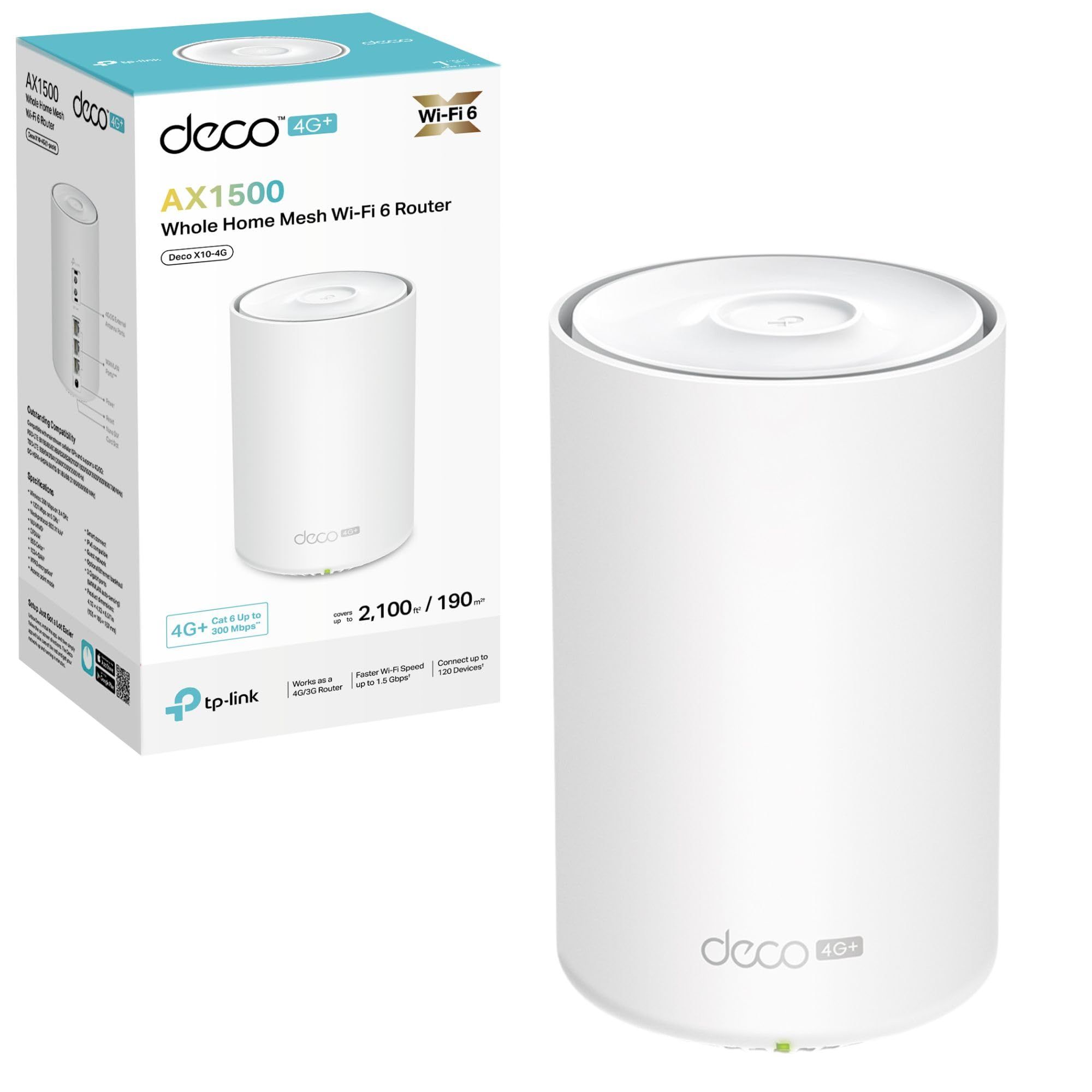 TP-Link Deco X10-4G(1-pack) WiFi Mesh 4G/LTE Gate
