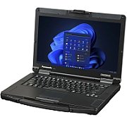 Laptop Panasonic ToughBook 55 Mk3, 14 inch 1920 x 1080 Touchscreen, Intel Core i5-1345U (10 C / 12 T, 4.7 GHz, 12 MB cache, 55 W), 16 GB DDR4, 512 GB SSD, Intel Iris Xe Graphics, Windows 11 Pro, Tastatura Germana, Negru