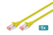 Digitus DK-1644-100-Y-5 cabluri de rețea Galben 10 m Cat6 S/FTP (S-STP)