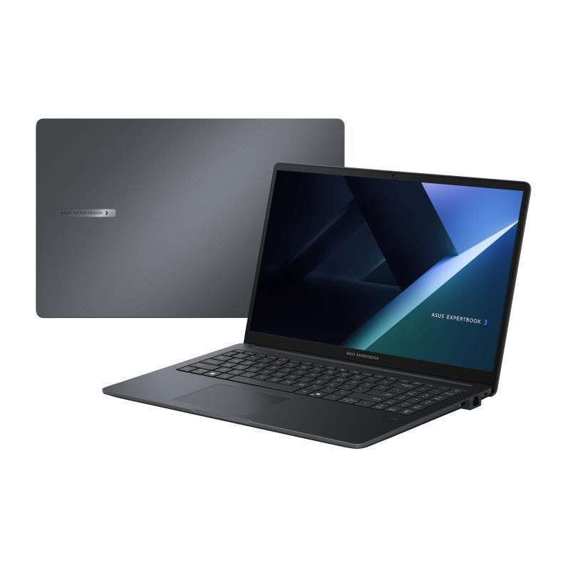 Laptop Asus ExpertBook B1 B1503CVA-S73687, 15.6 inch 1920 x 1080, Intel Core i3-1315U (6 C / 8 T, 1.2 GHz - 4.5 GHz, 10 MB cache, 28 W), 8 GB DDR5, 256 GB SSD, Intel UHD Graphics, Fara sistem de operare, Negru