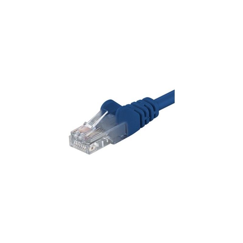 Patchcord UTP RJ45-RJ45 Cat.6, 0.25m, albastru,  UTP-6-0.25-BL  (timbru verde 0.08 lei)