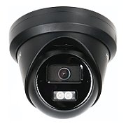 Hikvision DS-2CD2343G2-LI2U(2.8mm)(NEGRU) 4 MP cameră de rețea turret cu Acusense și iluminare hibridă inteligentă fixă
