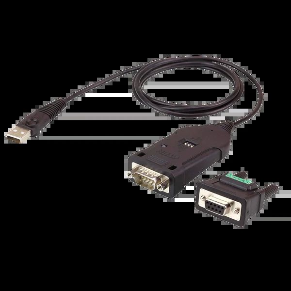 ATEN UC485 cabluri seriale Negru 1,2 m USB Tip-A DB-9