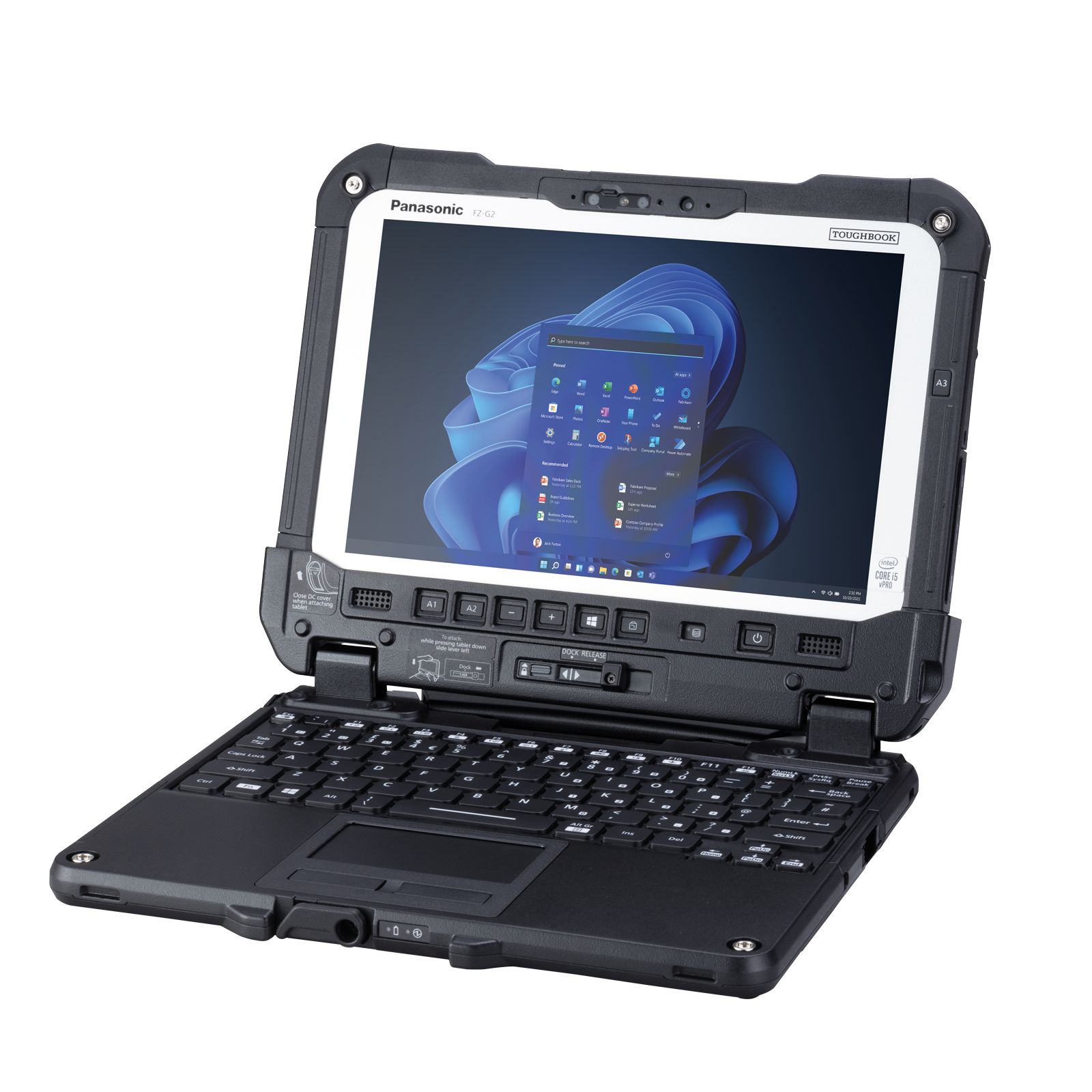 Panasonic TOUGHBOOK G2 mk3, 25,7cm (10,1''), USB, Ethernet, NFC, SSD, Win. 11 Pro, black