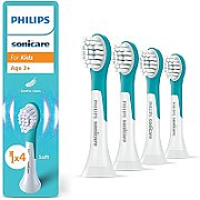 Rezerve PHILIPS Sonicare Kids Compact HX6034/90, Pachet de 4 capete de periere, Standard, Click-on, L x A x I (mm) 60x25.7x230.5