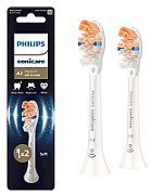 Rezerve PHILIPS Sonicare A3 Premium All in One HX9092/87, Pachet de 2 capete de periere standard, Sincronizarea modurilor BrushSync,  Alb, L x A x I (mm) 25.7x60x230.5