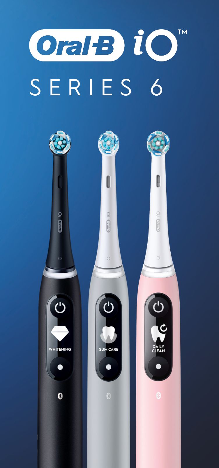 Oral-B iO Series 6 Adult Rotating toothbrush Black