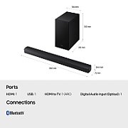 Samsung B650F B-Series 3.1ch Soundbar with Subwoofer (2025)