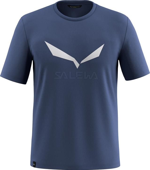 Solidlogo dry ss-dark denim T-shirt - 48 (m) SALEWA