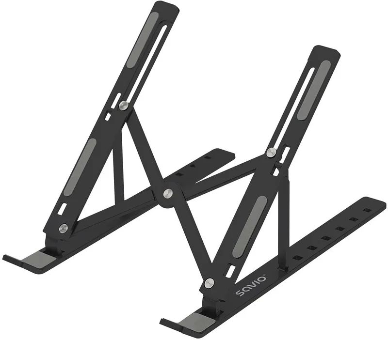 SAVIO PB-05 Office stand for laptop and tablet  black  aluminium