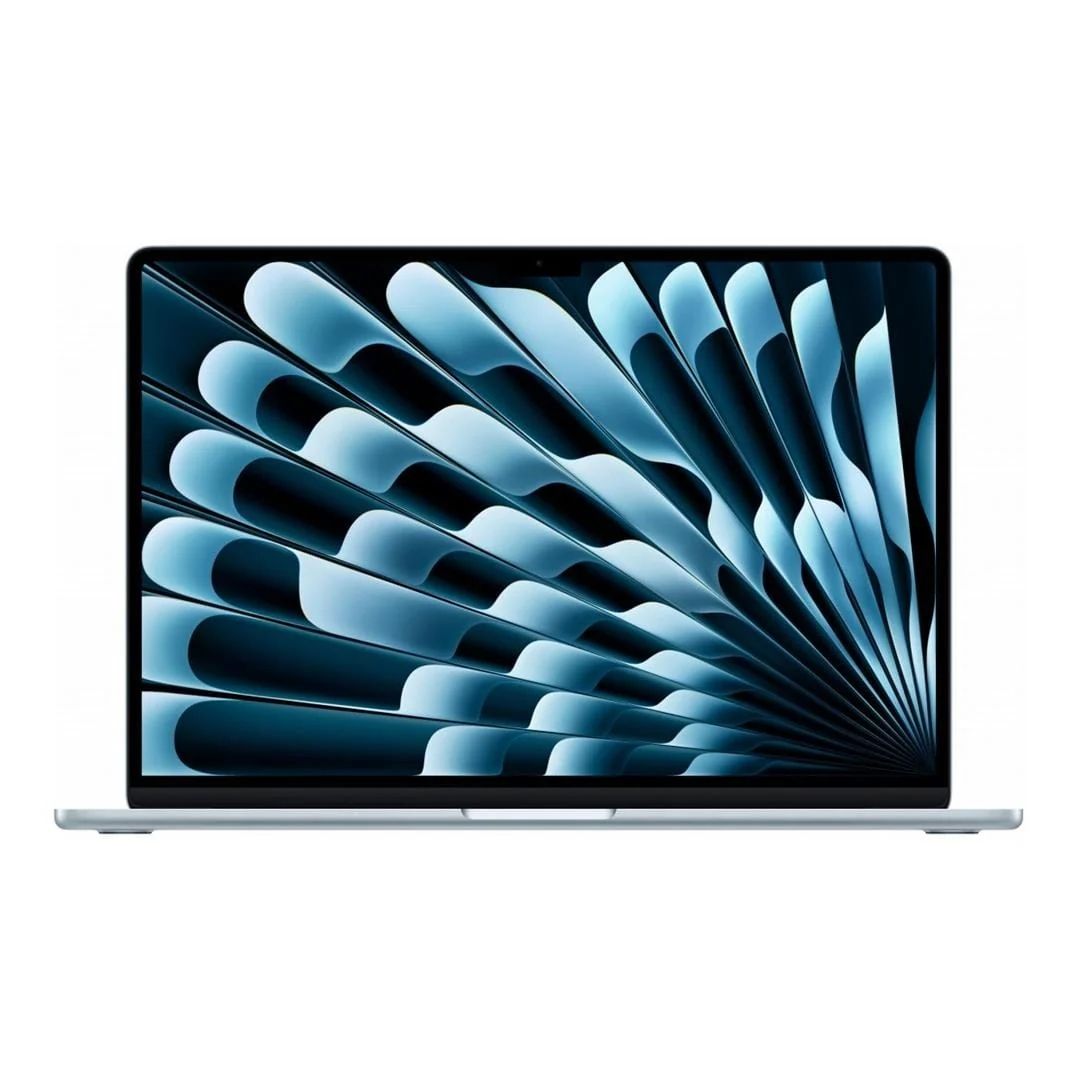 MacBook Air 15 inci: chip Apple M4 cu CPU cu 10 nuclee și GPU cu 10 nuclee, 16GB, SSD de 256GB - Sky Blue