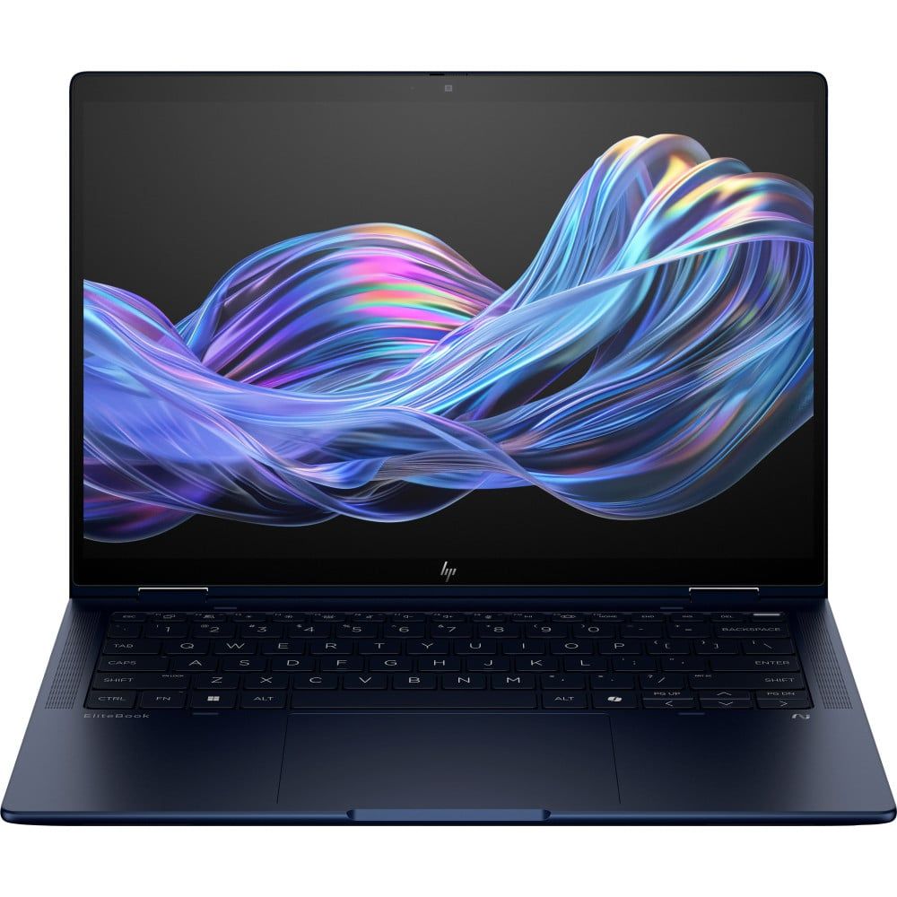 Laptop HP iteBook X Flip G1i B9ZX7ET, 14 inch 1920 x 1200 Touchscreen, Intel 228V (8 C / 8 T, 2.1 GHz - 4.5 GHz, 8 MB cache), 32 GB RAM, 512 GB SSD, Intel Graphics, Windows 11 Pro, Albastru