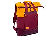 Laptop Backpack 15.6  25L Rivacase 5321 maroon-yel