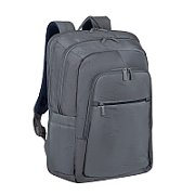 RIVACASE 7569 Laptop Backpack 17.3  Alpendorf ECO  grey  waterproof material  eco rPet  pockets for smartphone  documents  accessories  side pocket for bottle