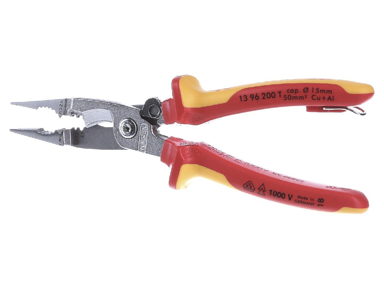 Pliers for electrical installation work 6in1