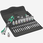 Socket Wrench Set with Ratchet Zyklop Speed 1/4''
