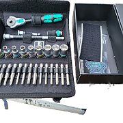 Socket Wrench Set with Ratchet Zyklop Speed 1/4''