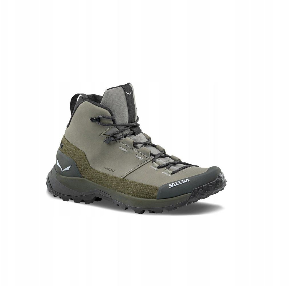 Shoes puez leather mid ptx-shadow-dark olive