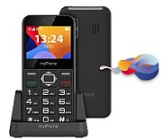 myPhone Halo Easy 4.32 cm (1.7 ) 70 g Grey  Red Entry-level phone