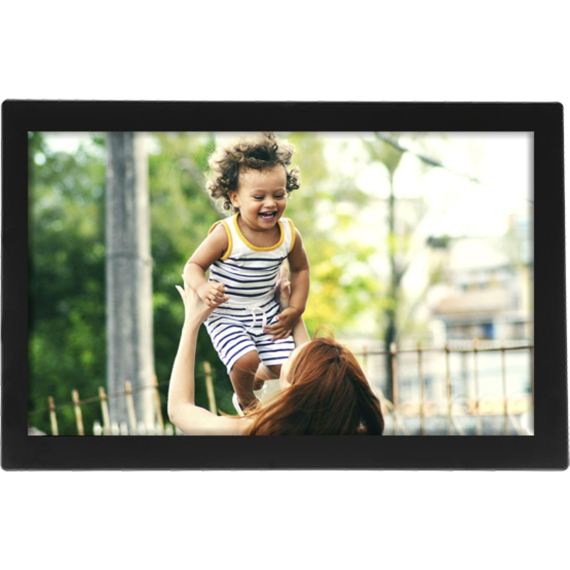 Denver PFF-1037B digital photo frame Black 25.6 cm (10.1 ) Touchscreen Wi-Fi