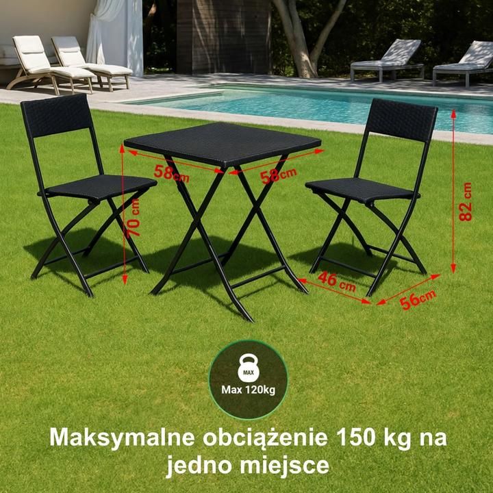 Garden furniture set Black Forest 2 chairs