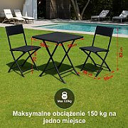 Garden furniture set Black Forest 2 chairs