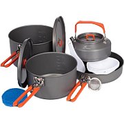 Fire- maple set of tourist dishes Feast 4- orange