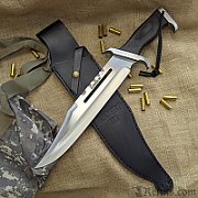 Cinema Classic Rambo I Large knife with leather scabbard CC-H1 360 mm Black