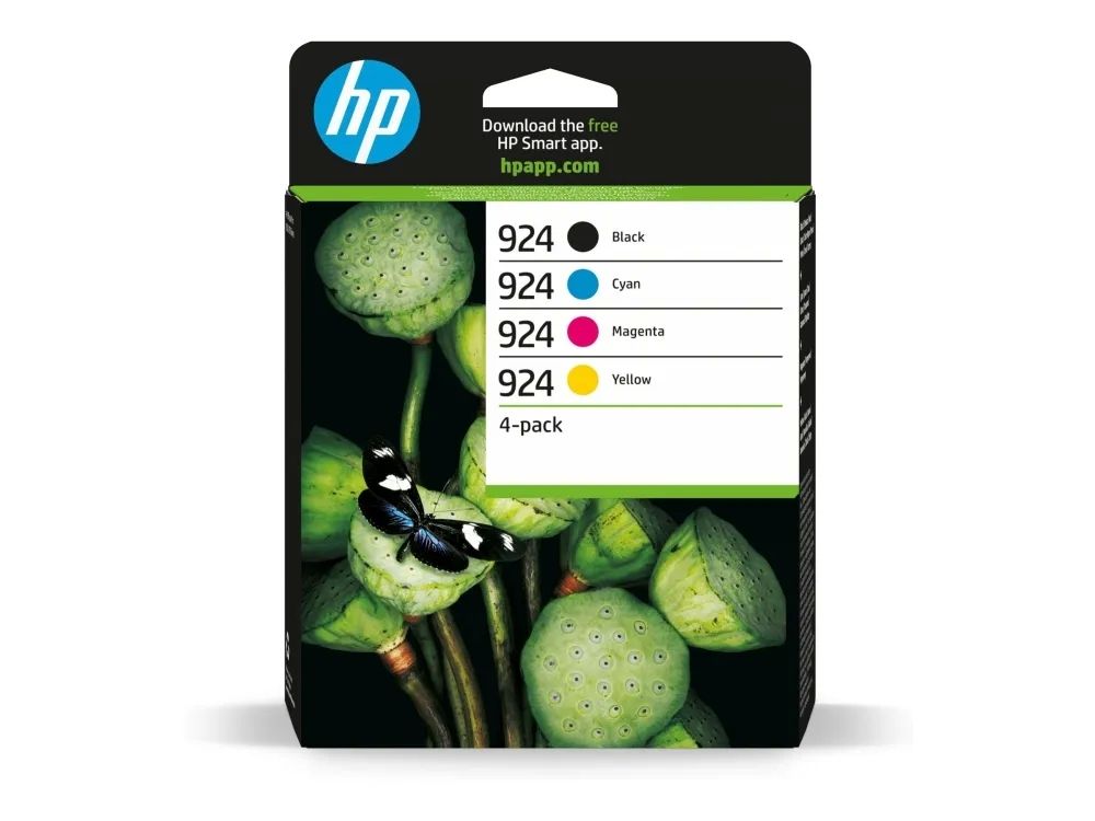 HP 924 ink - black  yellow  cyan  magenta