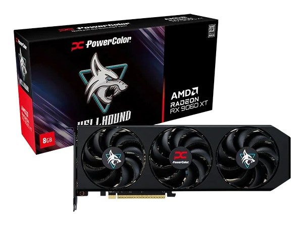 Placa video PowerColor Radeon RX 9060 XT Hellhound 16 GB GDDR6 128 bit