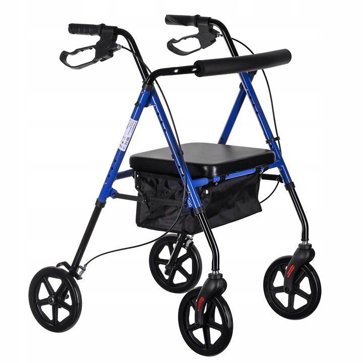 Lightweight aluminium four-wheel rehabilitation walker CH100AM