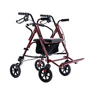 Four-wheel walker with seat function