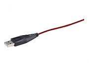 MOUSE GEMBIRD, gaming, cu fir, USB, optic, 2400 dpi, butoane/scroll 6/1, iluminare, negru / rosu,  MUSG-001-R  (include TV 0.15 lei)
