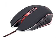 MOUSE GEMBIRD, gaming, cu fir, USB, optic, 2400 dpi, butoane/scroll 6/1, iluminare, negru / rosu,  MUSG-001-R  (include TV 0.15 lei)