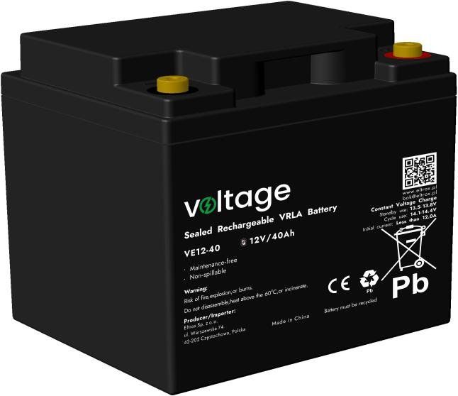 AGM Battery Voltage 12V 40Ah VE12-40