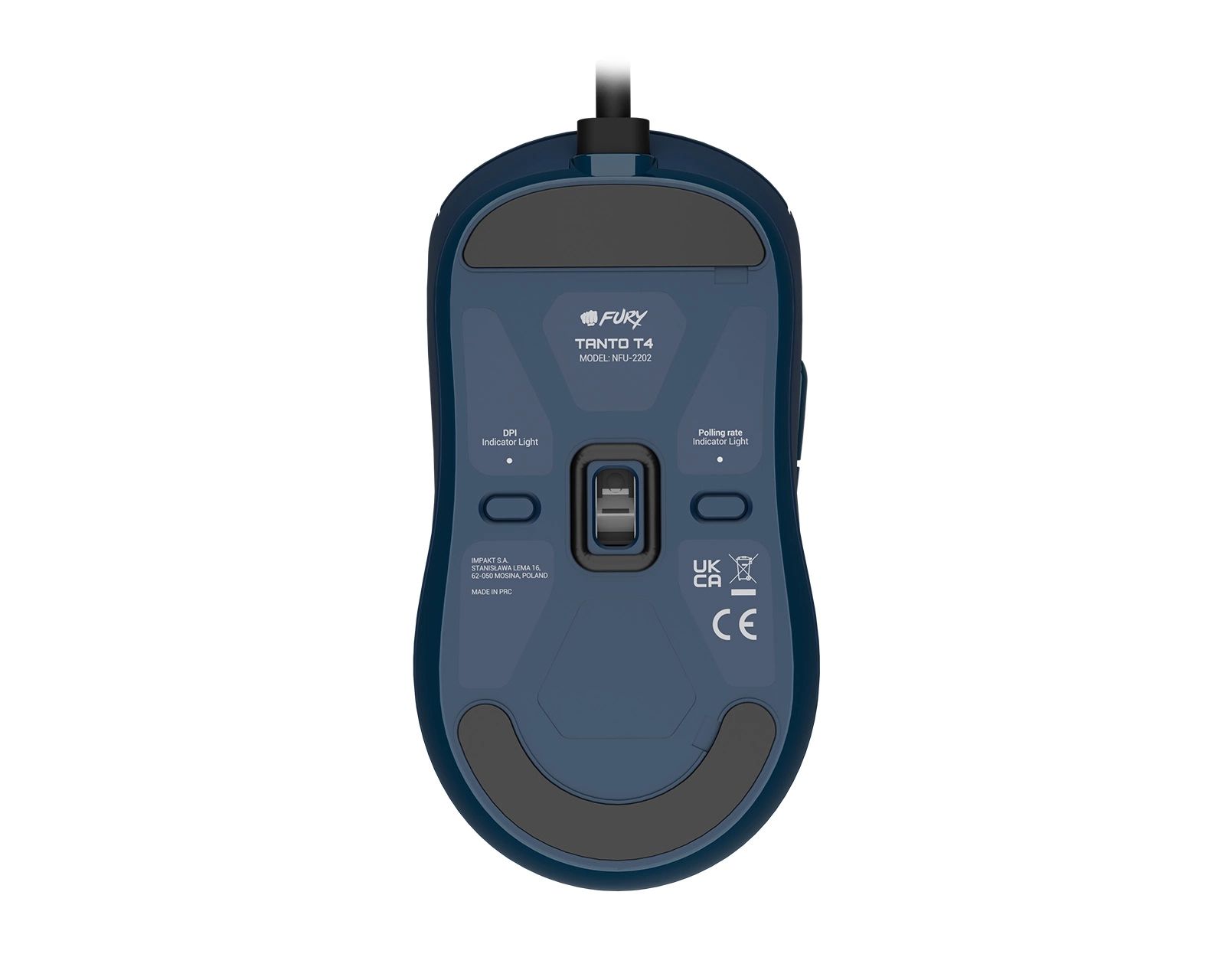 NATEC Fury Gaming Mouse Tanto T4 12000DPI RGB Software Blue