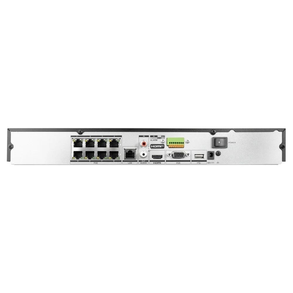 BCS BCS-V-NVR0802-A-4KE-8P(3) Recorder IP AcuSense cu 8 canale, cu PoE și suport pentru camere de 12MP
