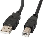 LANBERG USB-A M USB-B M 2.0 cable 0.5m black ferrite