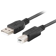 LANBERG CA-USBA-15CU-0030-BK cable USB 2.0 AM-BM with ferrite 3m black