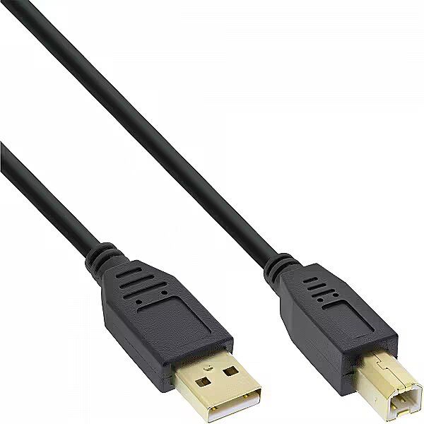 USB cable (A/B), 5m, black