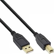 USB cable (A/B), 5m, black