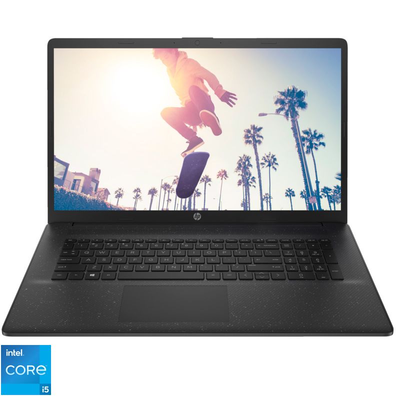 Laptop HP 17-cn3004nq B7VK6EA#AKE, 17.3 inch 1920 x 1080, Intel I5-1334U (10 C / 12 T, 1.3 GHz - 4.6 GHz, 12 MB cache), 16 GB DDR4, 1 TB SSD, Intel Iris Xe Graphics, Fara sistem de operare