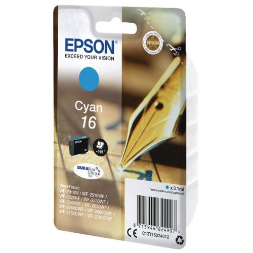 Epson Pen and crossword Singlepack Cyan 16 DURABrite Ultra Ink