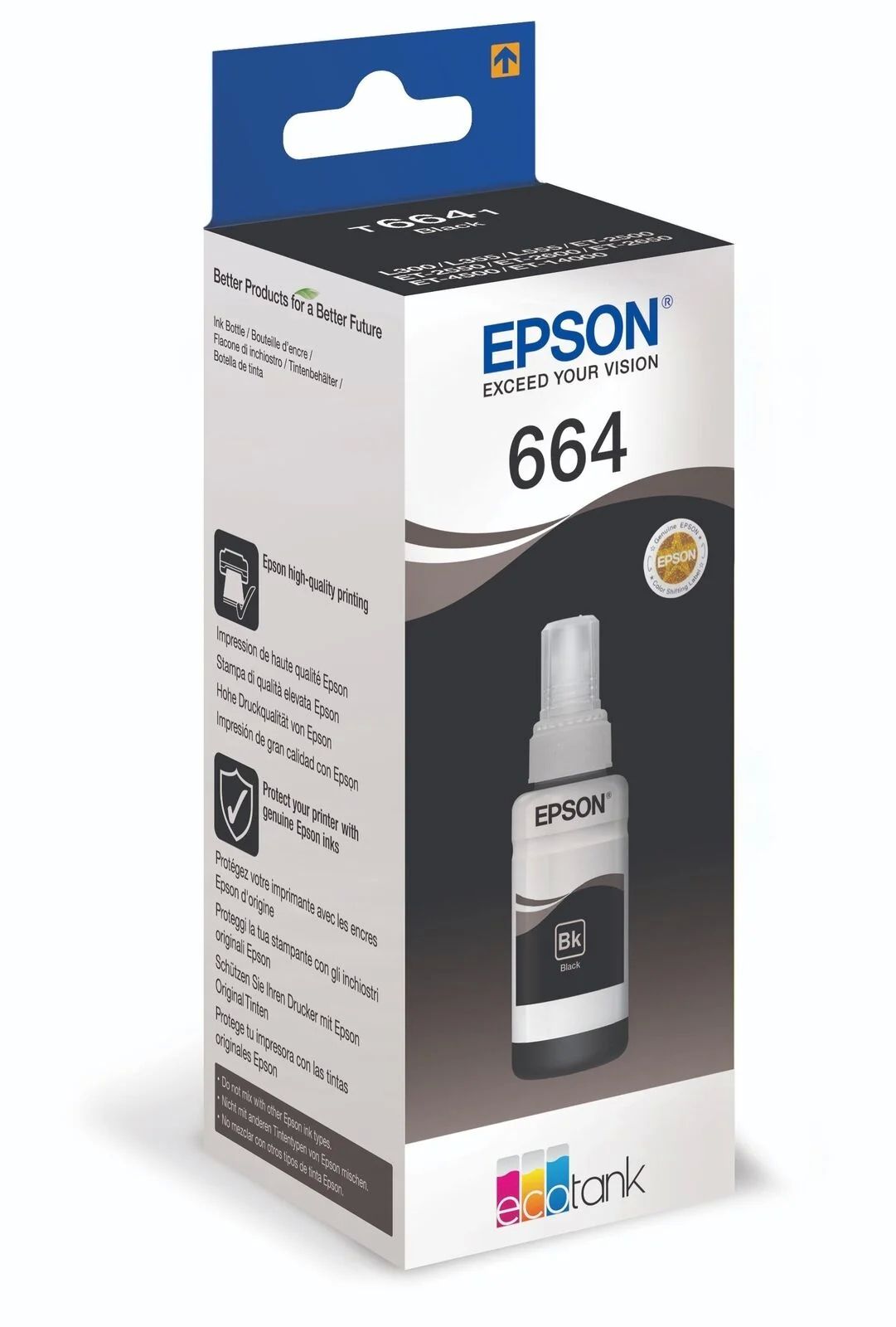 Flacon cerneala Epson C13T664140 ,Negru ,70 ml ,Original (T6641) 