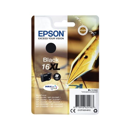 Epson Pen and crossword Singlepack Black 16XL DURABrite Ultra Ink