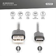 USB Type-C connection cable, Type-C to A