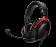 Căști HyperX Cloud III cu fir, cu microfon, minijack 3,5mm + USB, negre