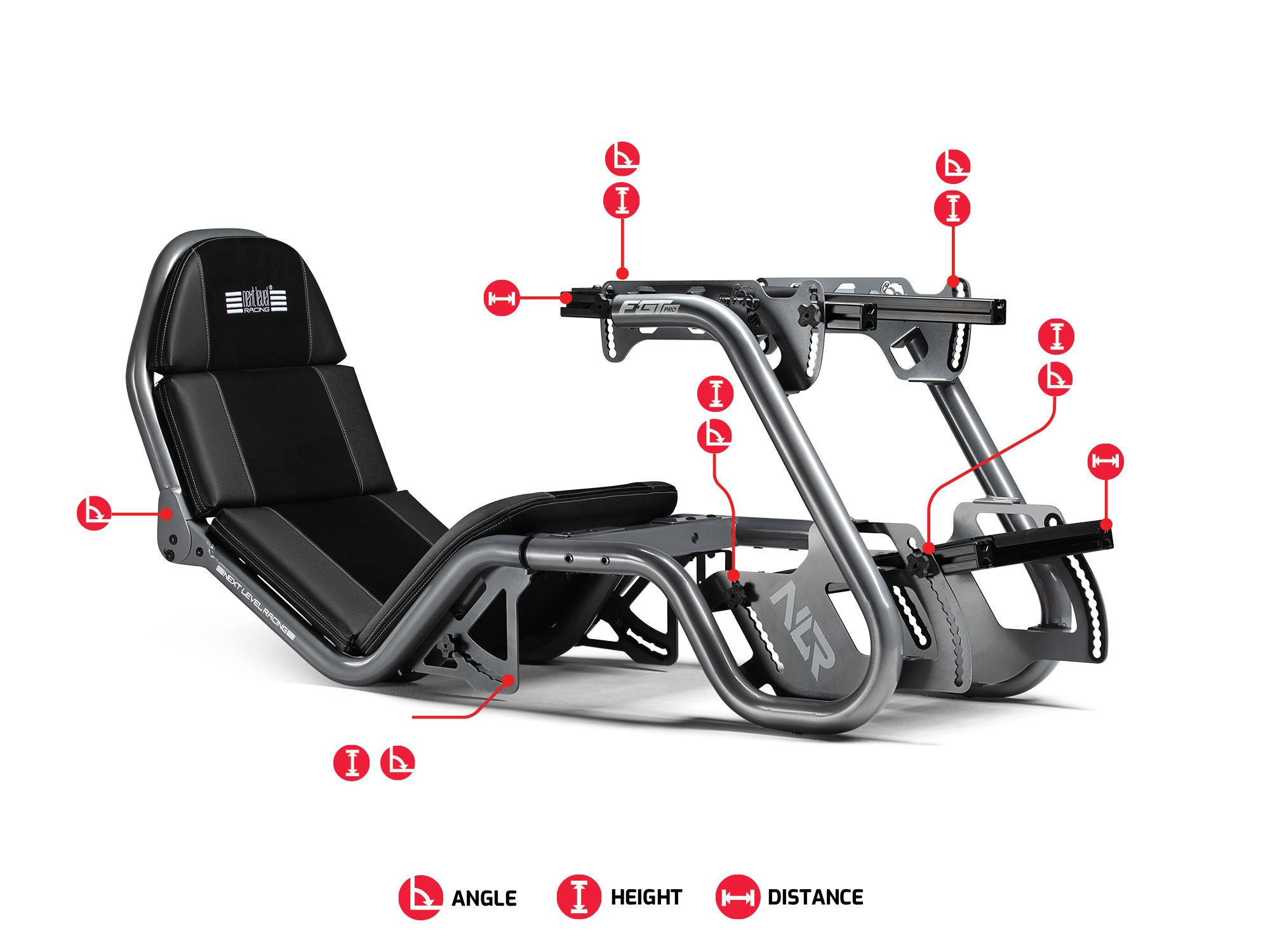 Next Level F-GT Pro Formula and GT Racing Cockpit - Black Edition