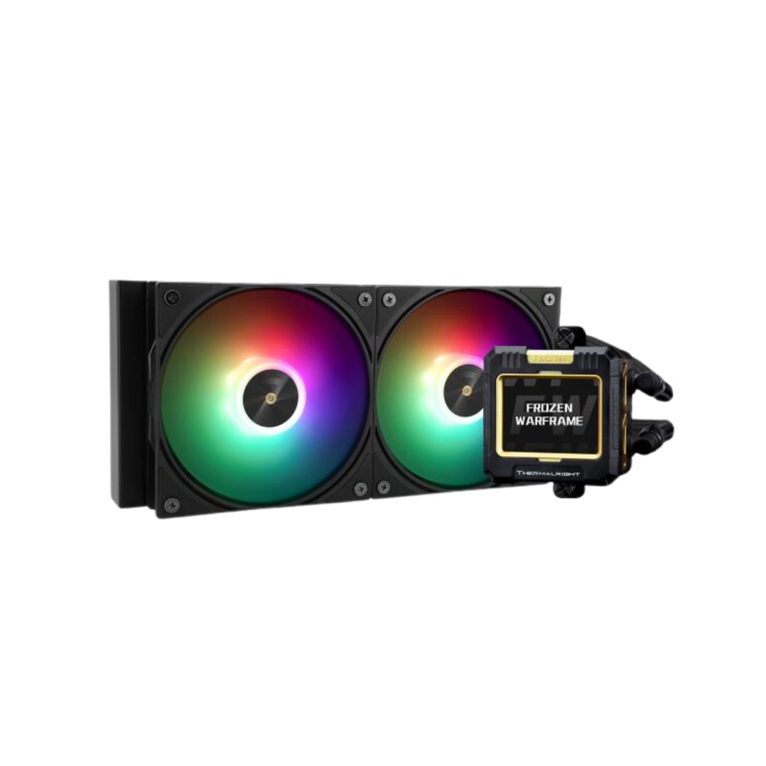 COOLER Thermalright  Frozen Warframe 240 Black Argb , skt. LGA1851, LGA 1700, AM4, AM5, racire cu lichid, 2 x 120mm, 2000 RPM, ARGB adresabil, negru  Frozen Warframe 240 Black Argb  (timbru verde 2.00 lei)