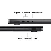 Laptop Apple MacBook Pro Z1FF001BZ, 14.2 inch 3024 x 1964, Apple M4 Pro 14-Core (14 C), 48 GB RAM, 1 TB SSD, Apple 20-core GPU, Mac OS, Space Black